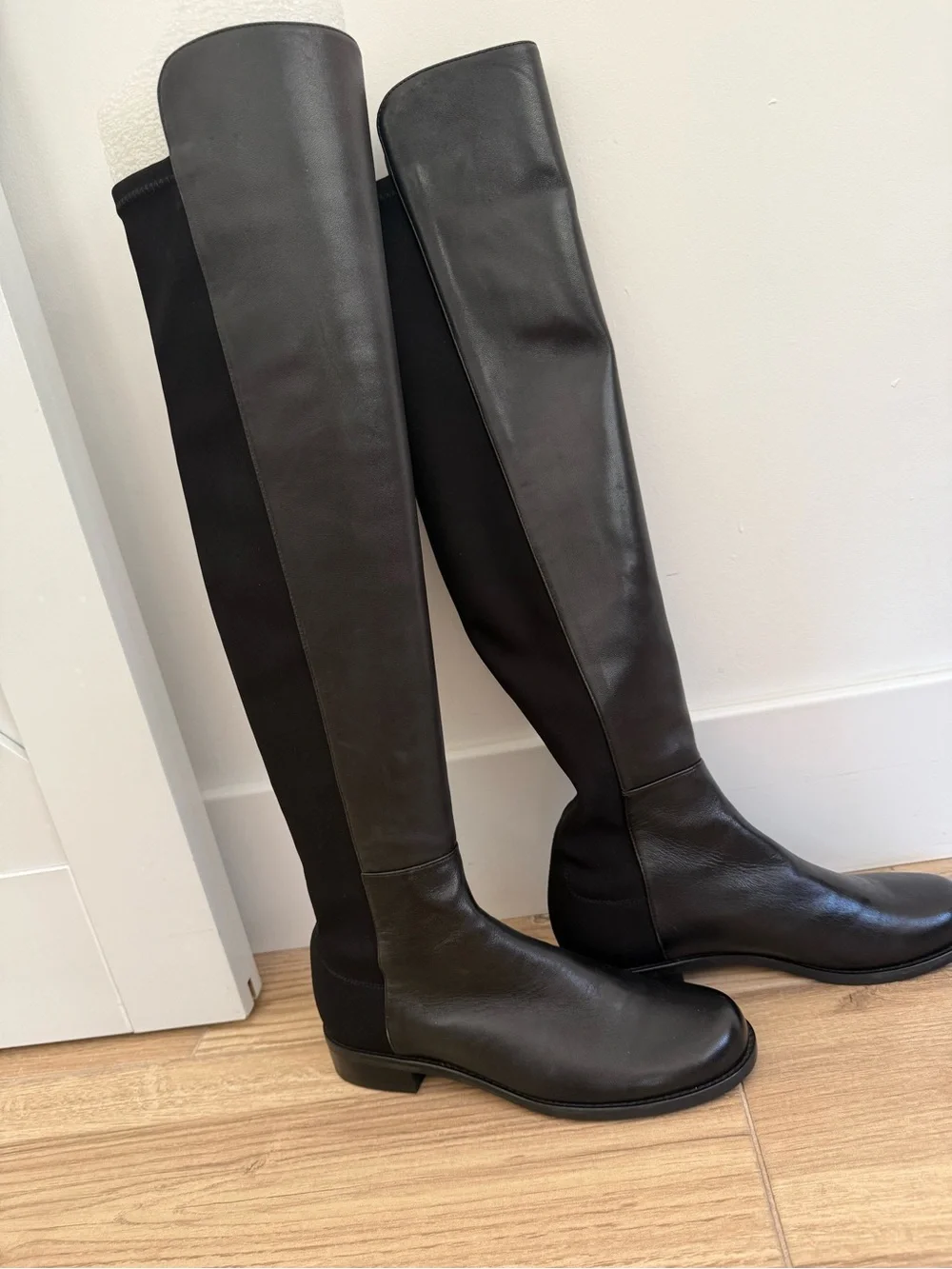Stuart Weitzman 50/50 Black Over-the-Knee Boots NWT Size 7.5